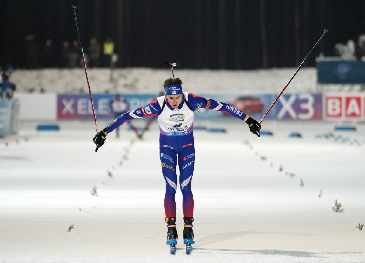 Perrot siegt bei französischem Doppel im Massenstart von Kontiolahti